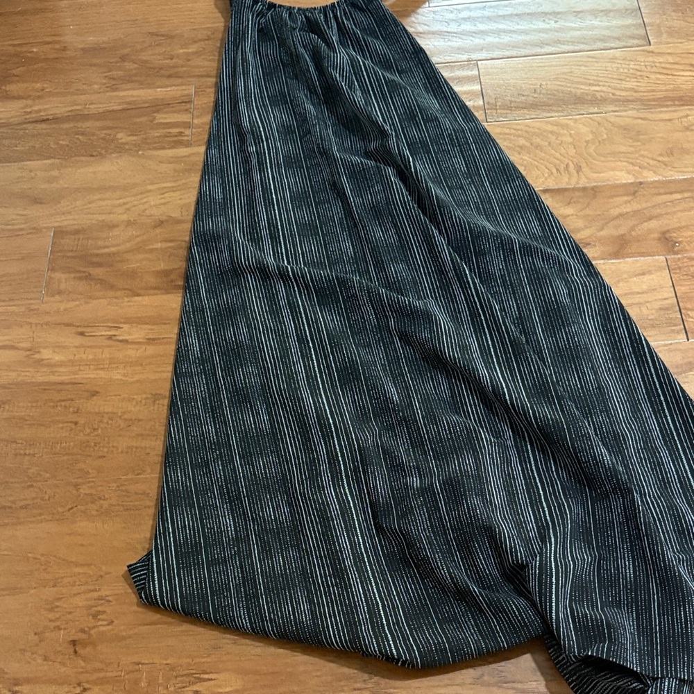 Athleta Amara Black Striped Crossback Maxi Dress - Women - Picture 3 of 3